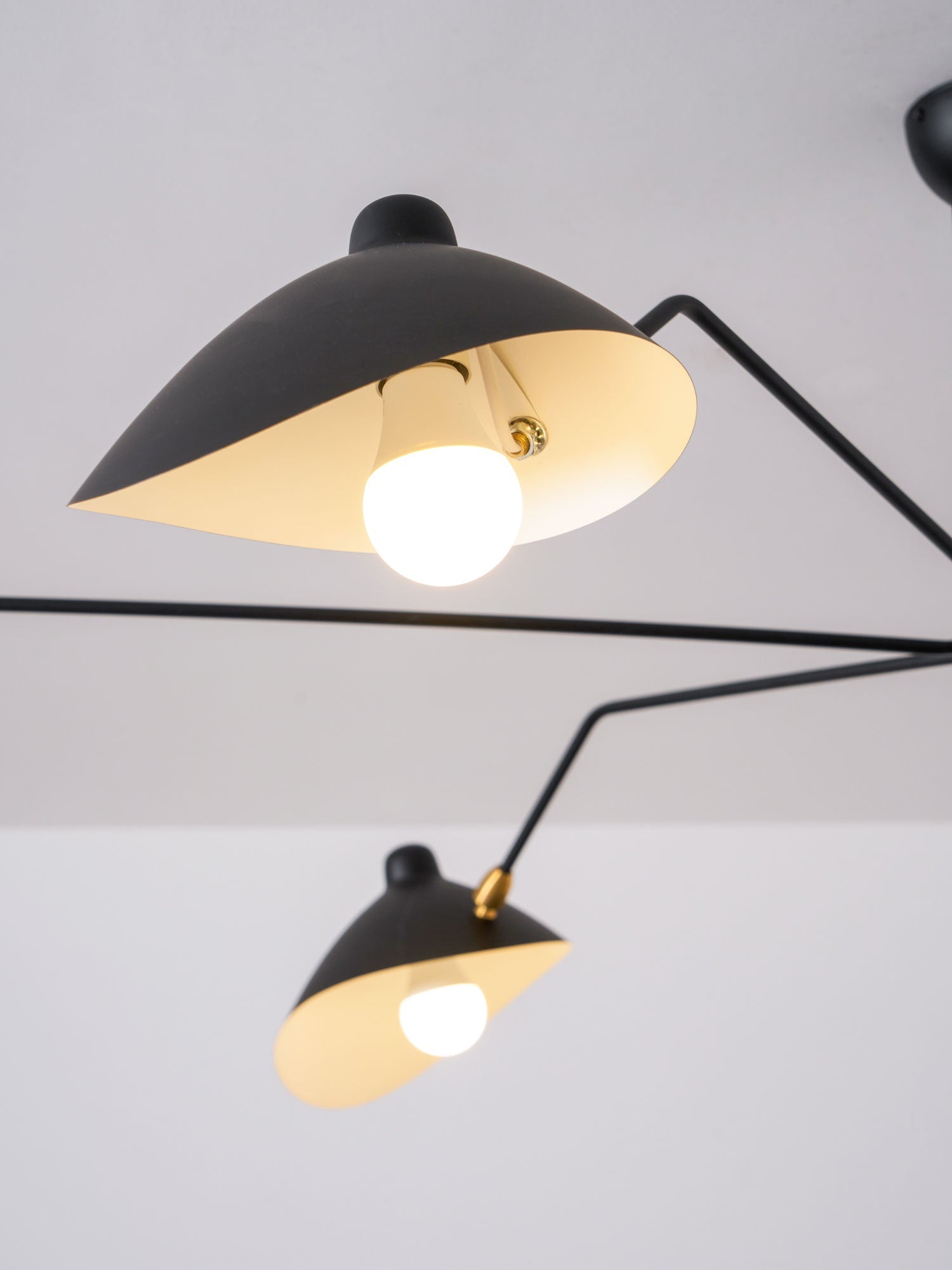 Three Arm Ceiling Light | Metal & Aluminum, Indoor Use for Modern Home Decor