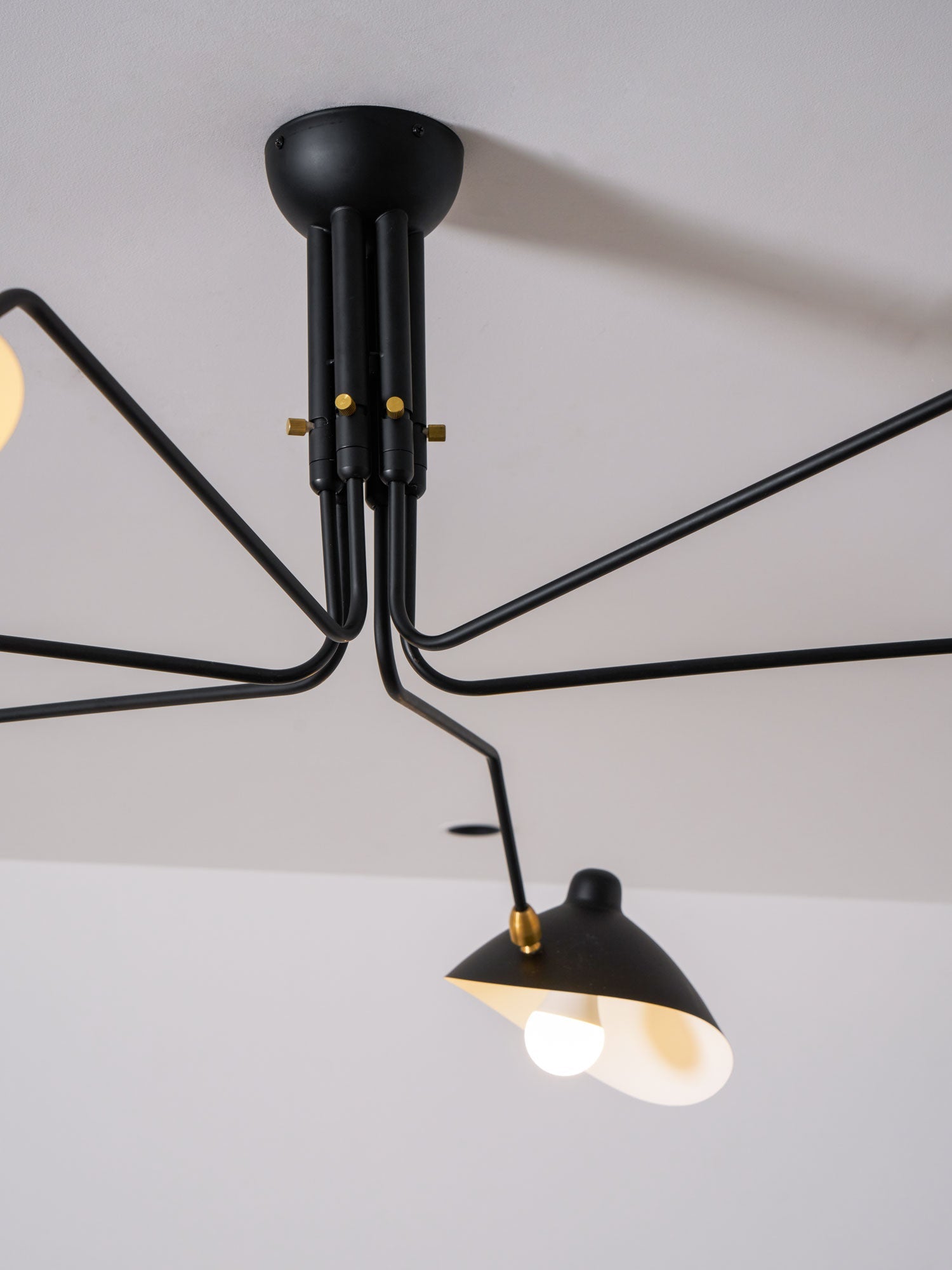 Three Arm Ceiling Light | Metal & Aluminum, Indoor Use for Modern Home Decor