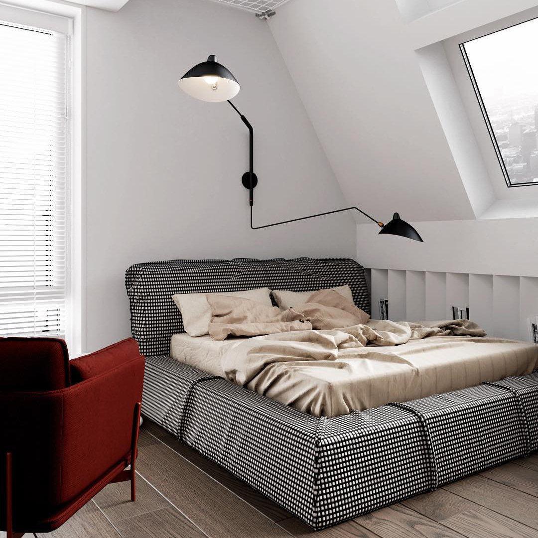 LED Wall Sconce Light Fixture - Adjustable Arm, Modern Design for Living Room & Bedroom Lighting