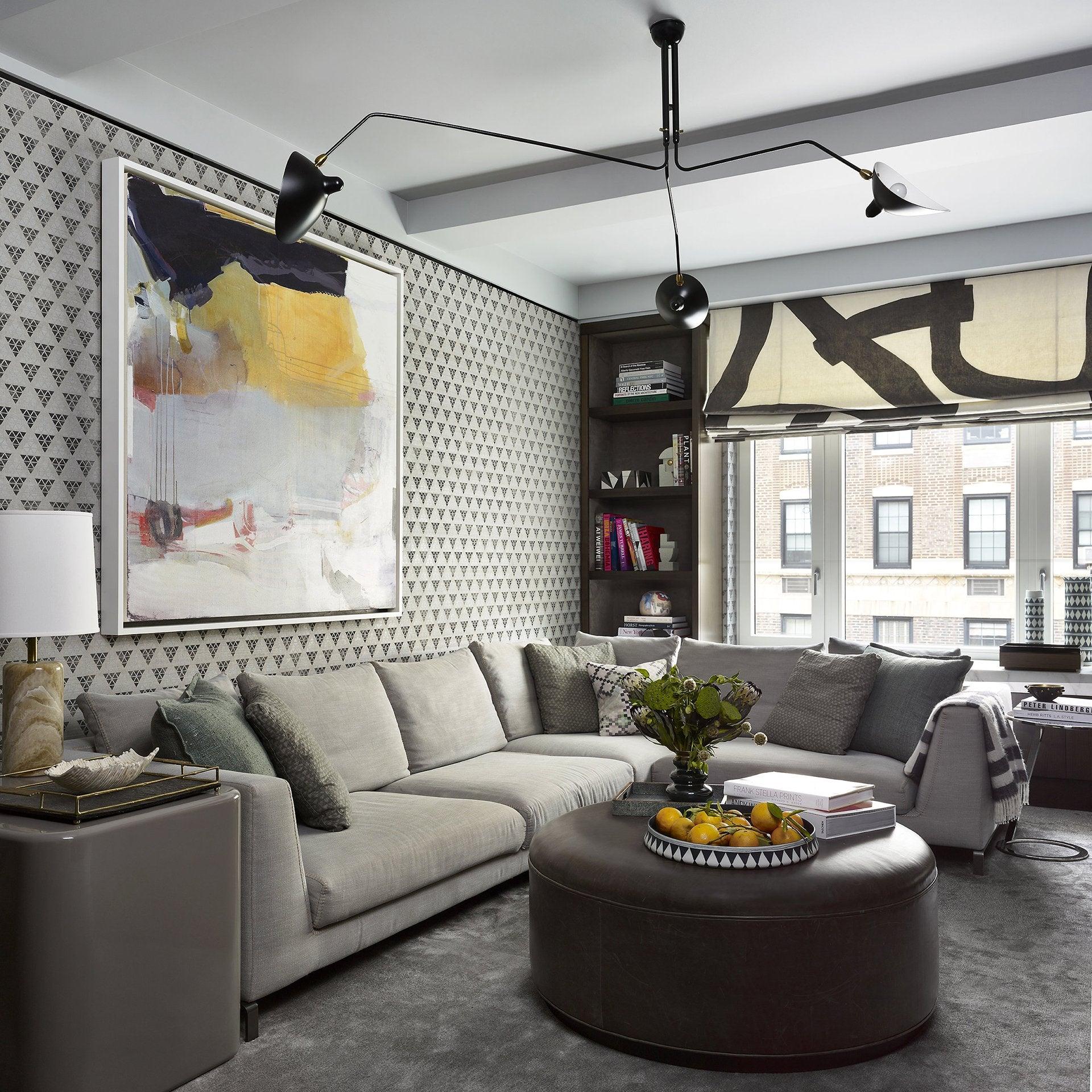 Three Arm Ceiling Light | Metal & Aluminum, Indoor Use for Modern Home Decor