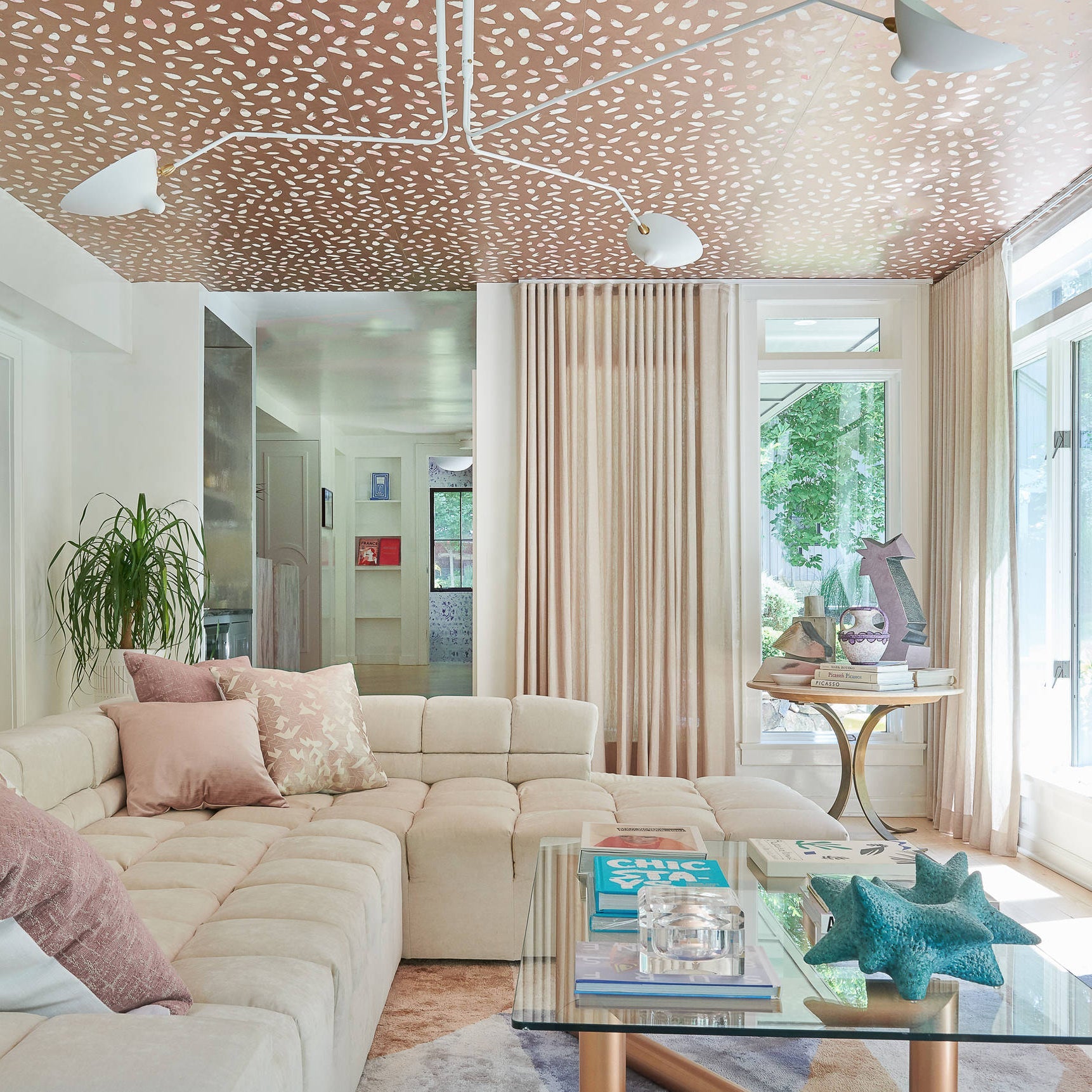 Three Arm Ceiling Light | Metal & Aluminum, Indoor Use for Modern Home Decor