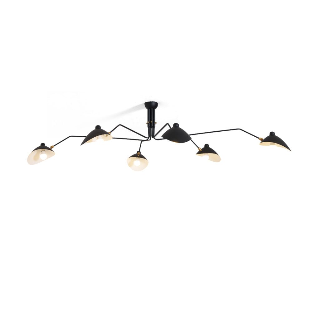 Three Arm Ceiling Light | Metal & Aluminum, Indoor Use for Modern Home Decor