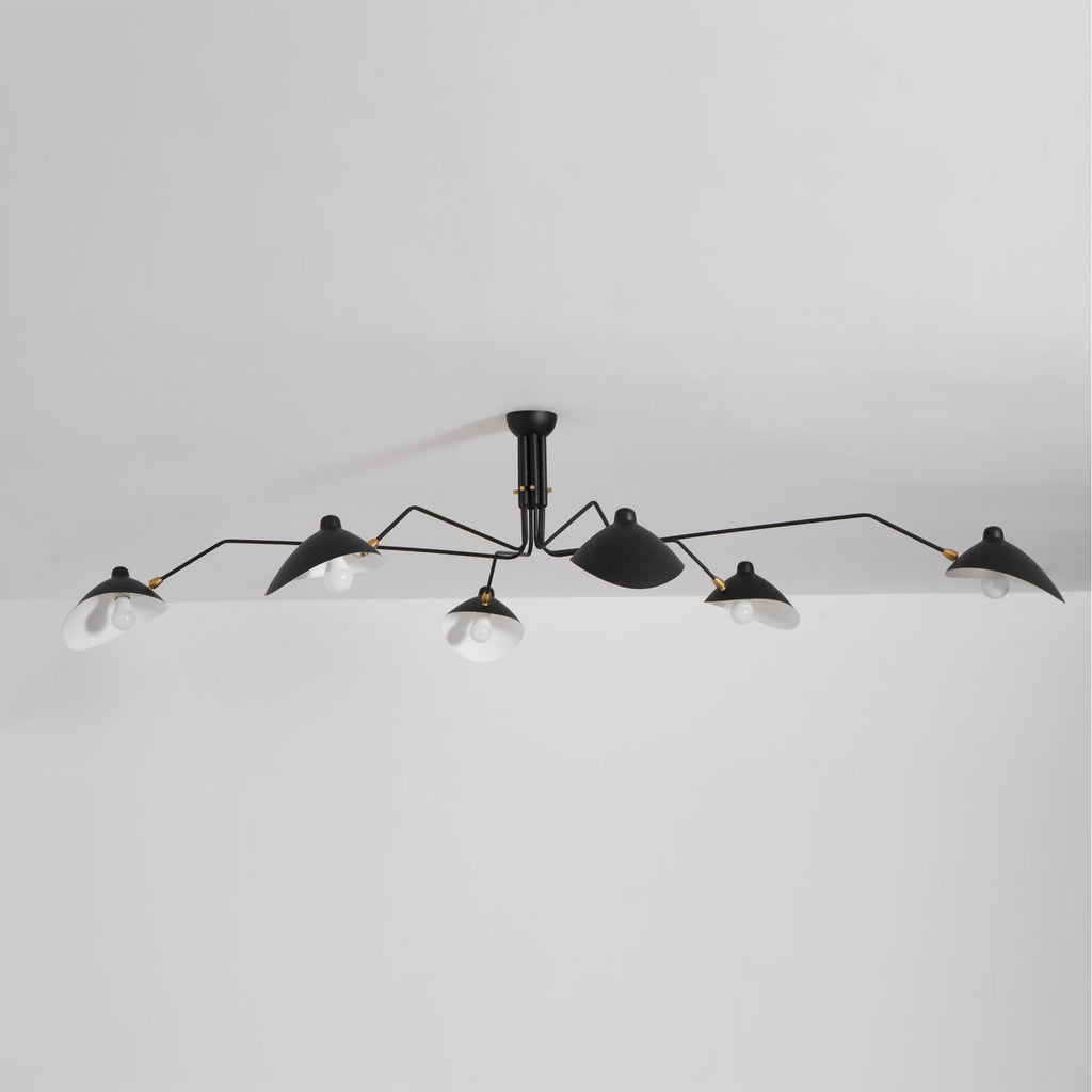 Three Arm Ceiling Light | Metal & Aluminum, Indoor Use for Modern Home Decor