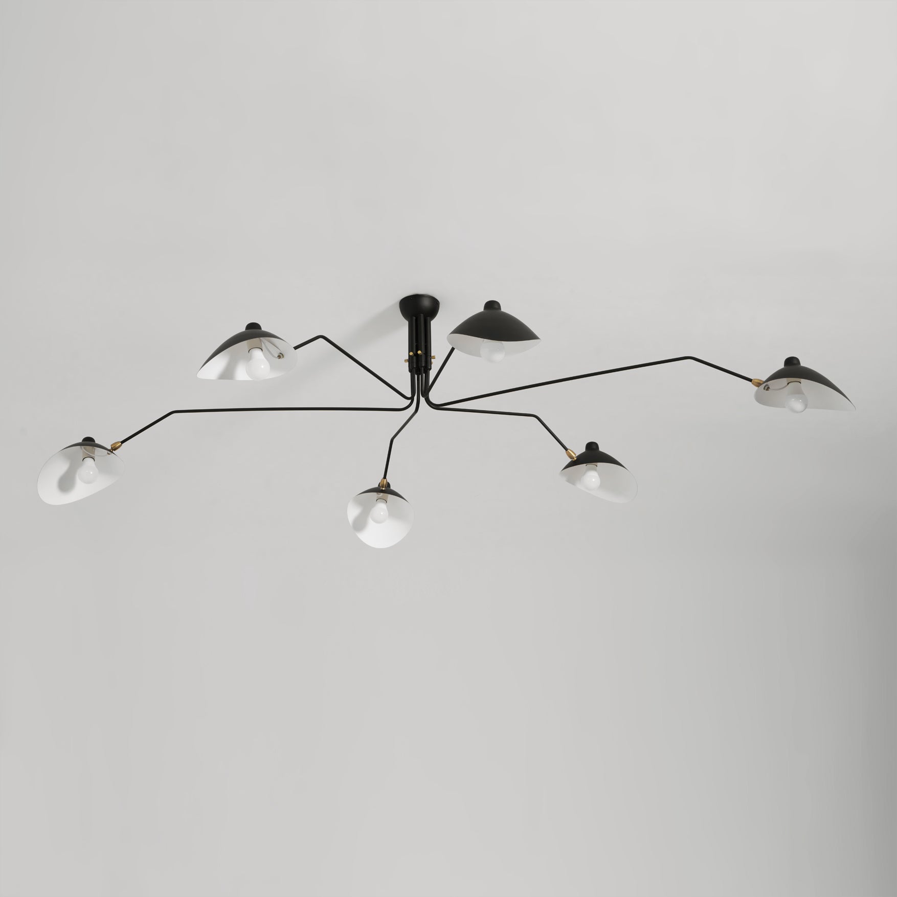 Three Arm Ceiling Light | Metal & Aluminum, Indoor Use for Modern Home Decor