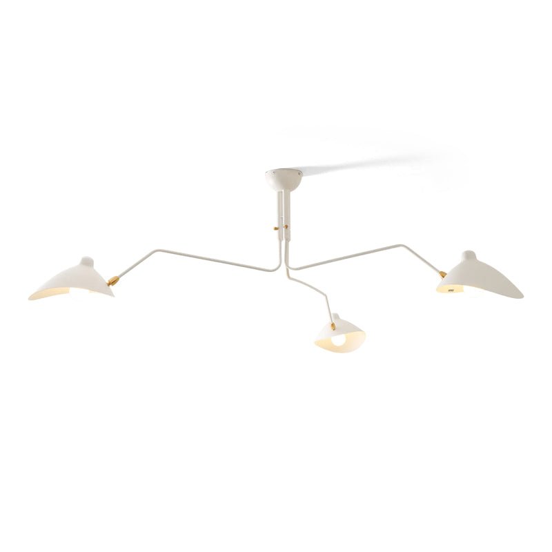 Three Arm Ceiling Light | Metal & Aluminum, Indoor Use for Modern Home Decor
