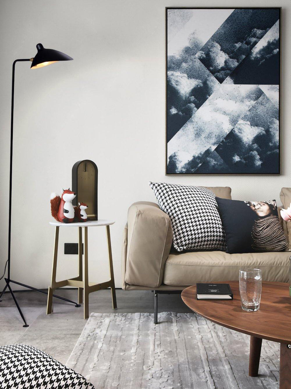 LED Floor Lamp - Adjustable Arm Design - Modern Lighting for Living Room & Home Office