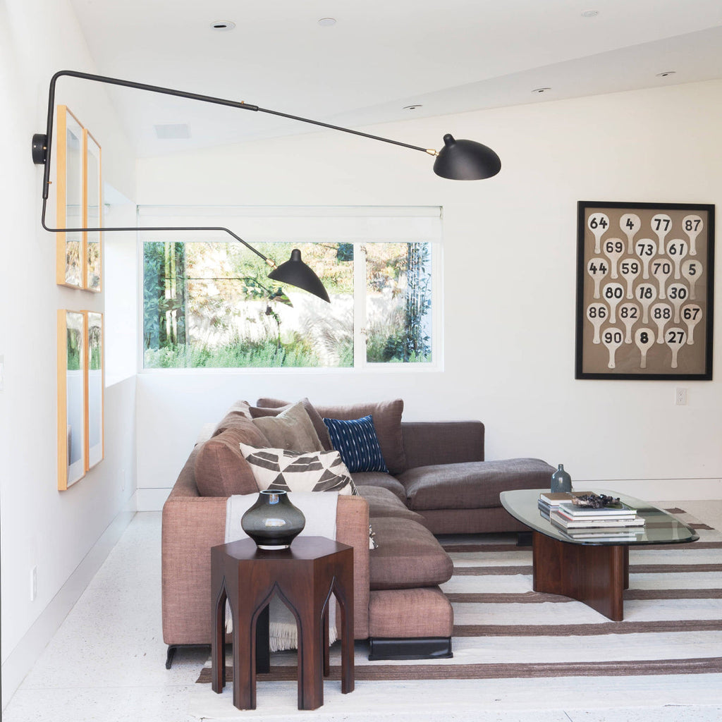 LED Wall Sconce Light Fixture - Adjustable Arm, Modern Design for Living Room & Bedroom Lighting