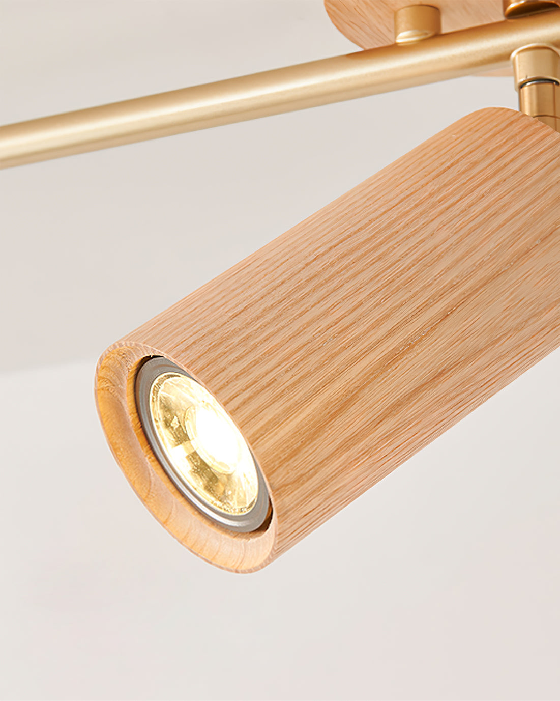 LED Shaker Wood Long Spotlight Fixture - Adjustable Track Lighting for Home, Office & Retail Spaces