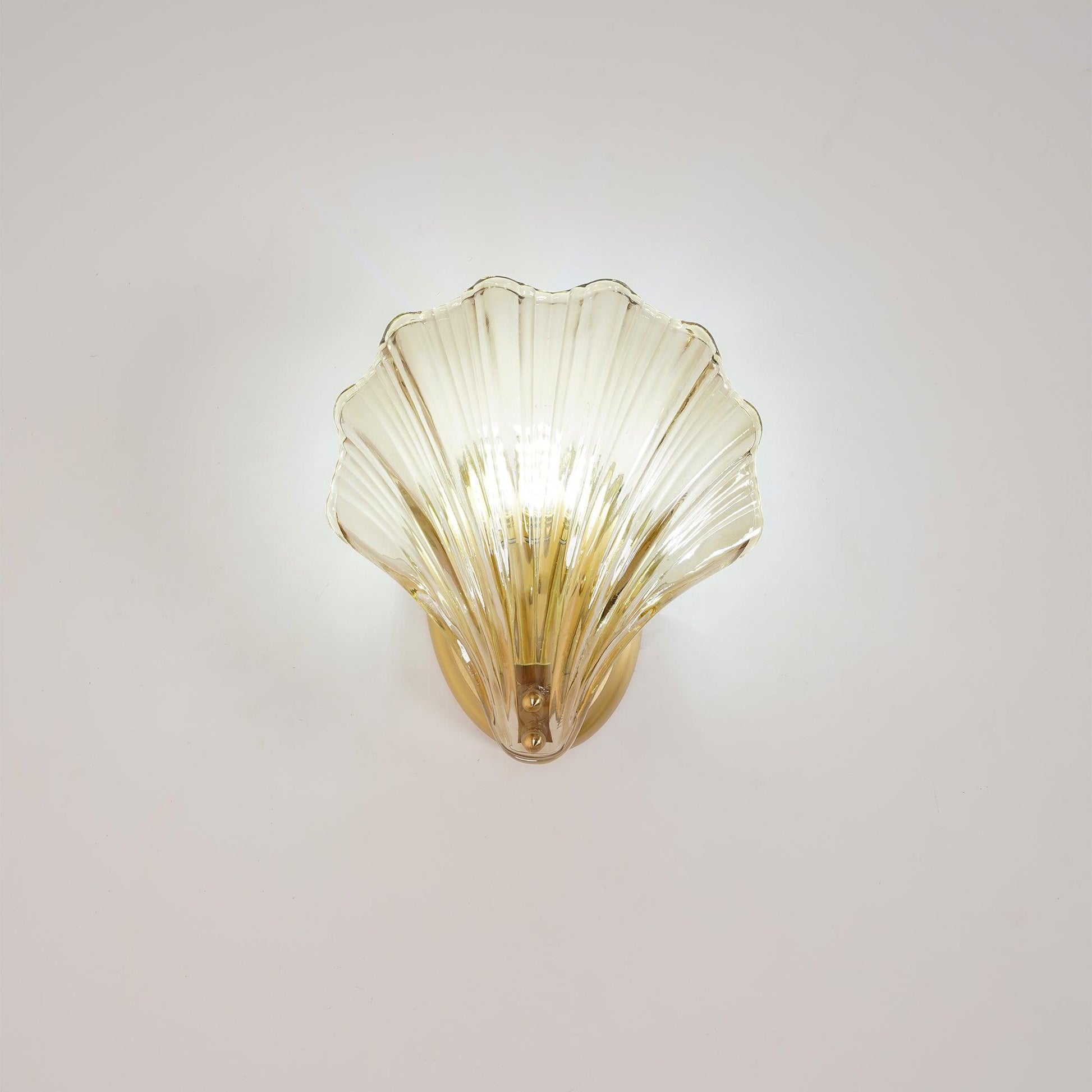 Shell Wall Light Fixture - Coastal Nautical Design for Living Room, Bedroom & Hallway Lighting