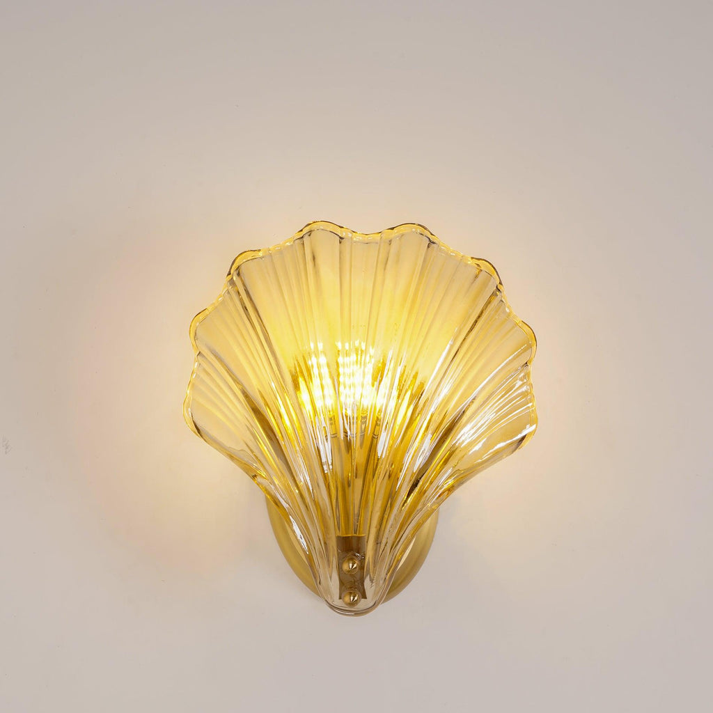 Shell Wall Light Fixture - Coastal Nautical Design for Living Room, Bedroom & Hallway Lighting