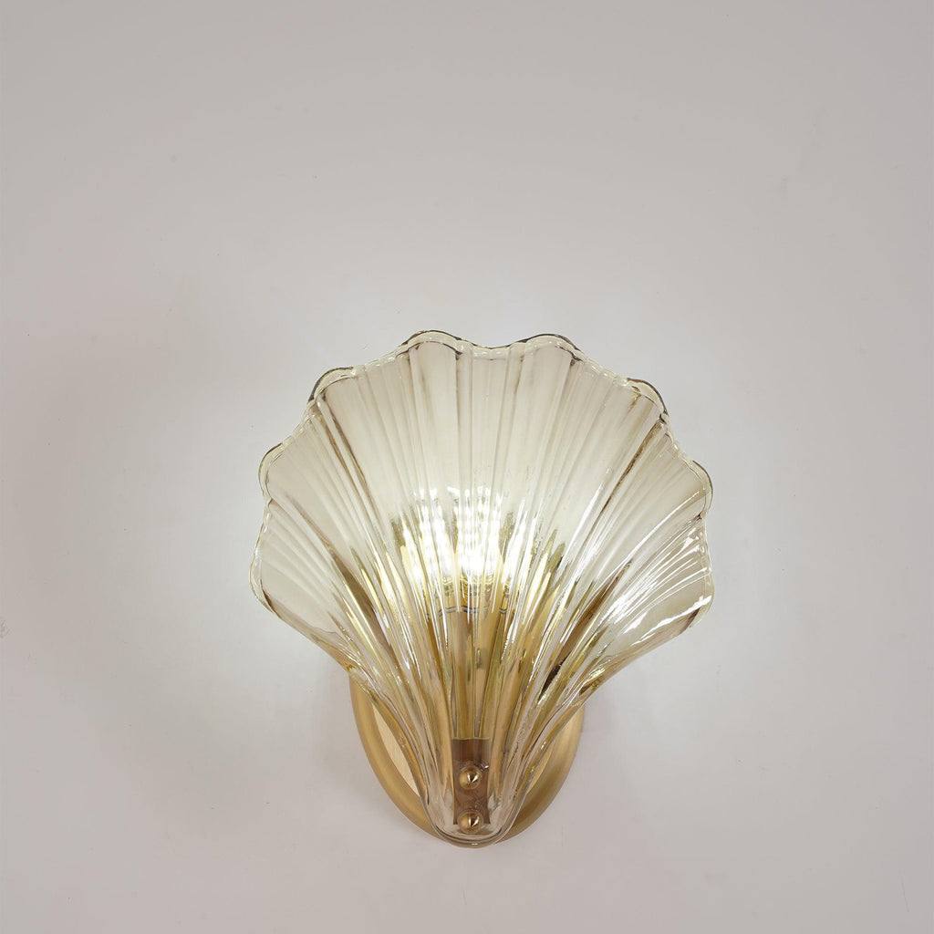 Shell Wall Light Fixture - Coastal Nautical Design for Living Room, Bedroom & Hallway Lighting