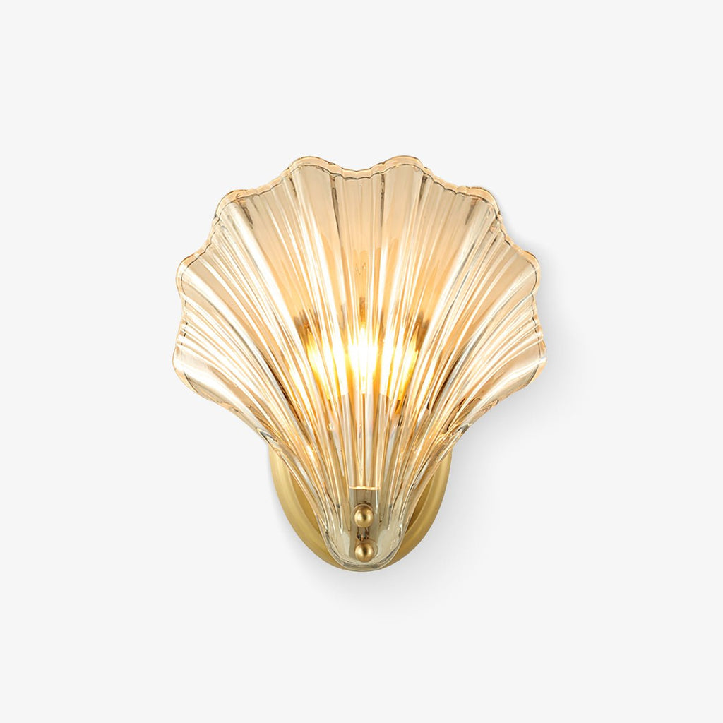 Shell Wall Light Fixture - Coastal Nautical Design for Living Room, Bedroom & Hallway Lighting