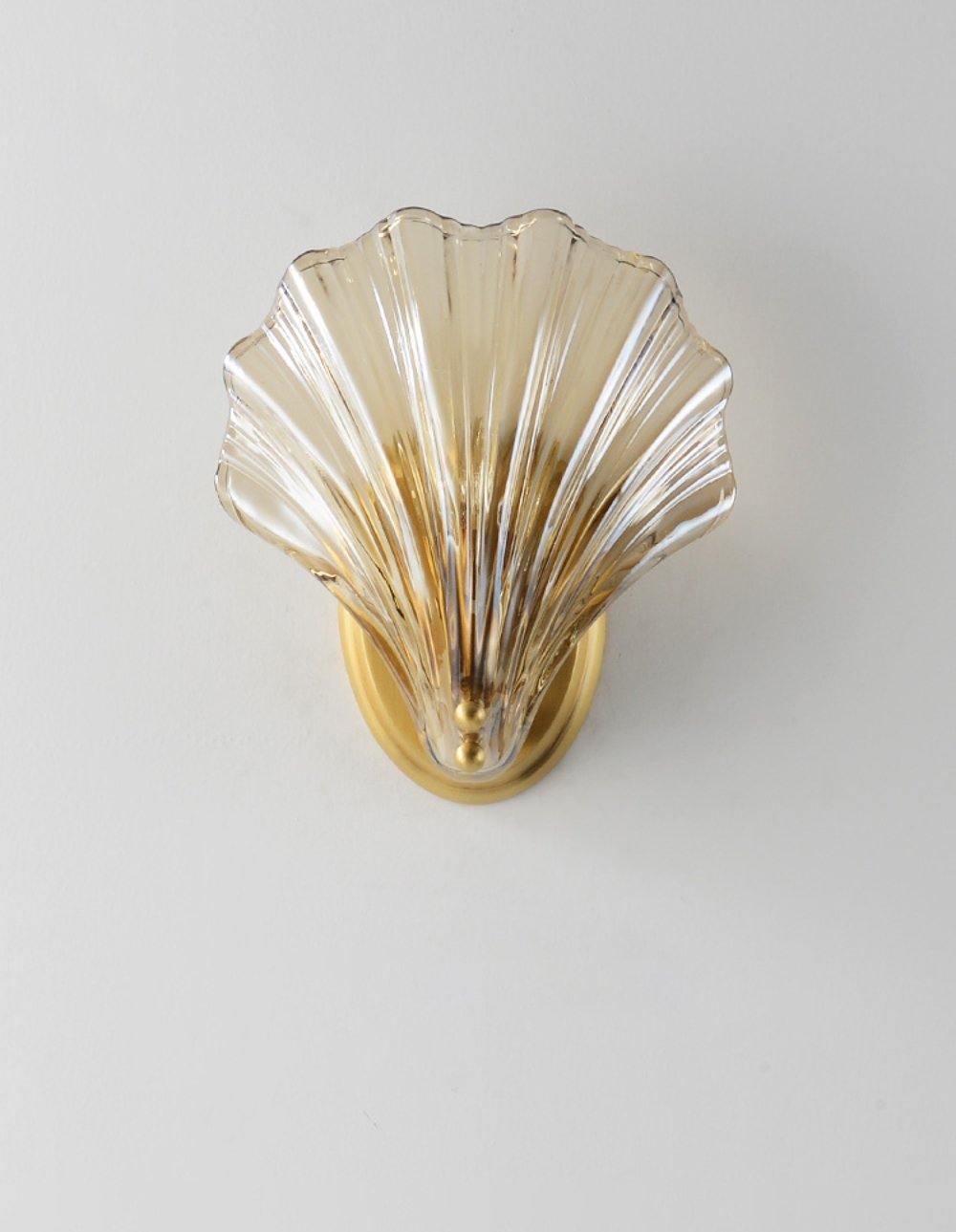 Shell Wall Light Fixture - Coastal Nautical Design for Living Room, Bedroom & Hallway Lighting