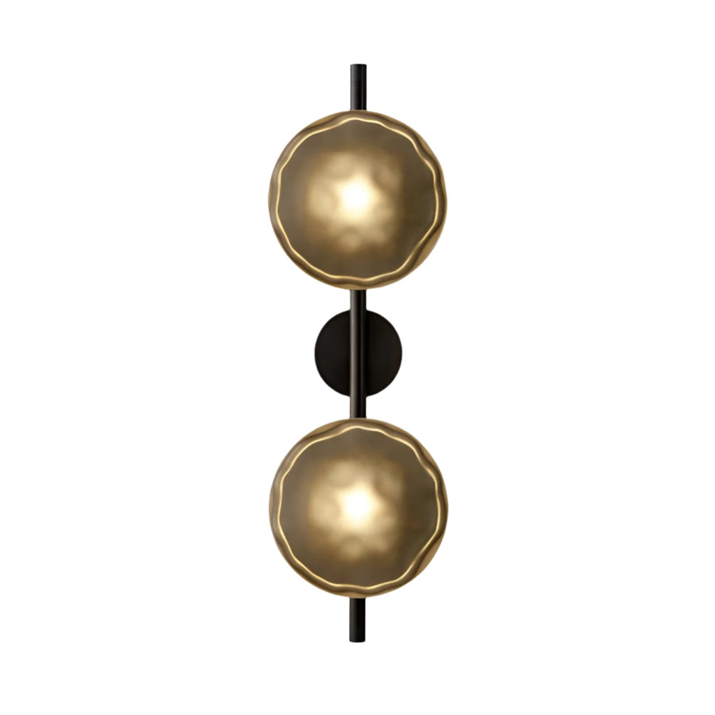 Glass Wall Sconce Light with Nordic Round Design for Bedroom, Living Room & Hallway Accent Lighting