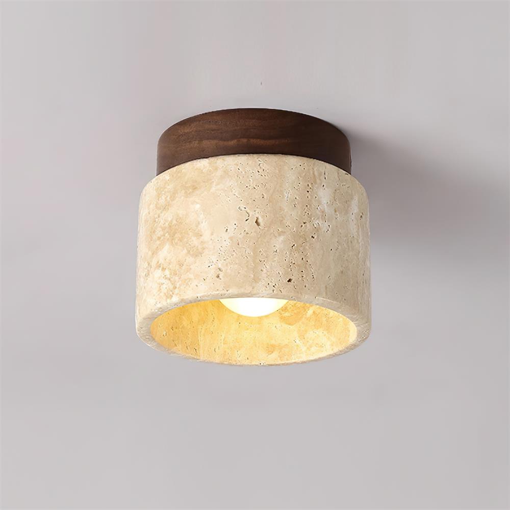 Sonoma Stone Flush Mount Ceiling Light Fixture - Modern Design for Living Room & Kitchen Lighting