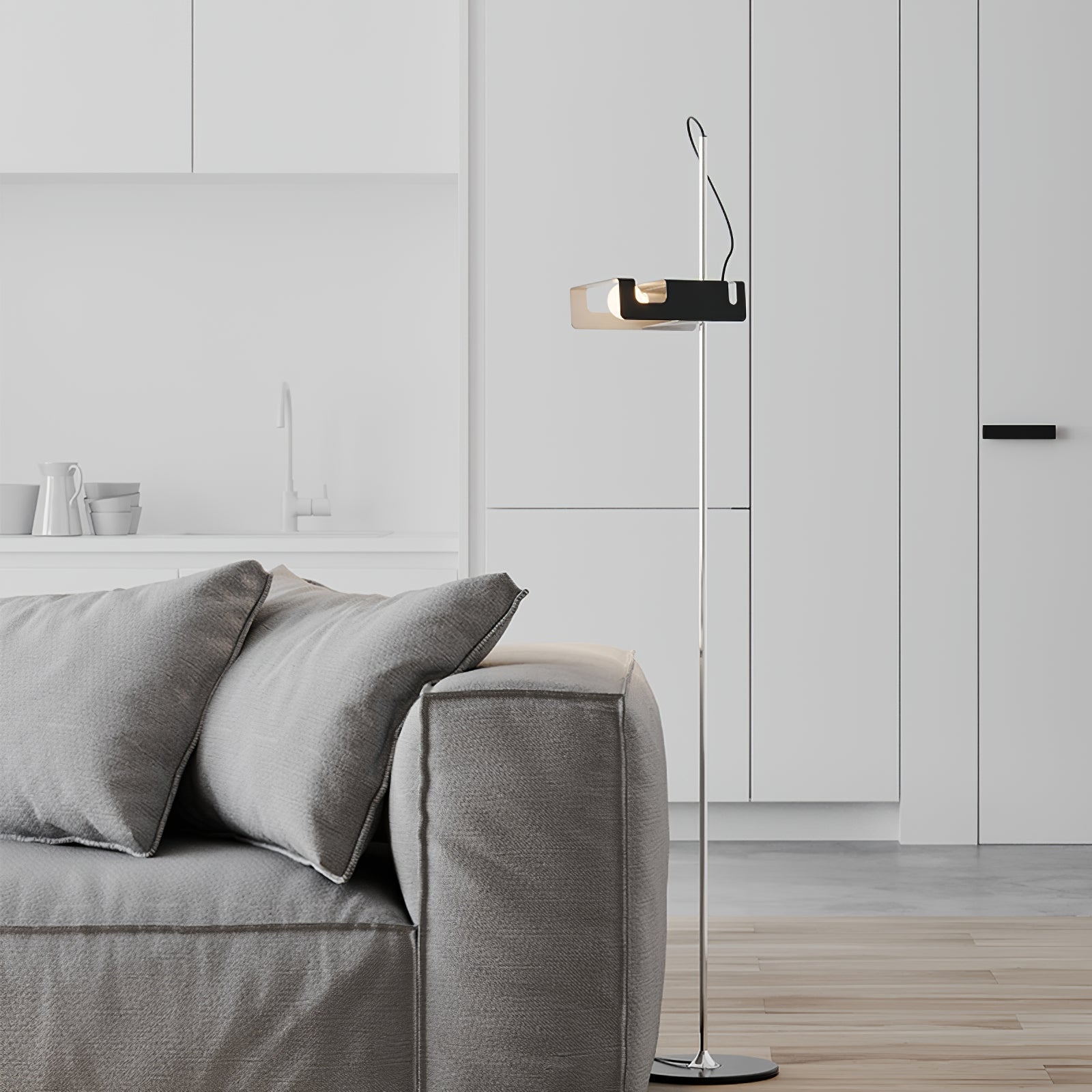 Spider Floor Lamp | Adjustable Metal Reflector with LED Bulb for Indoor Use