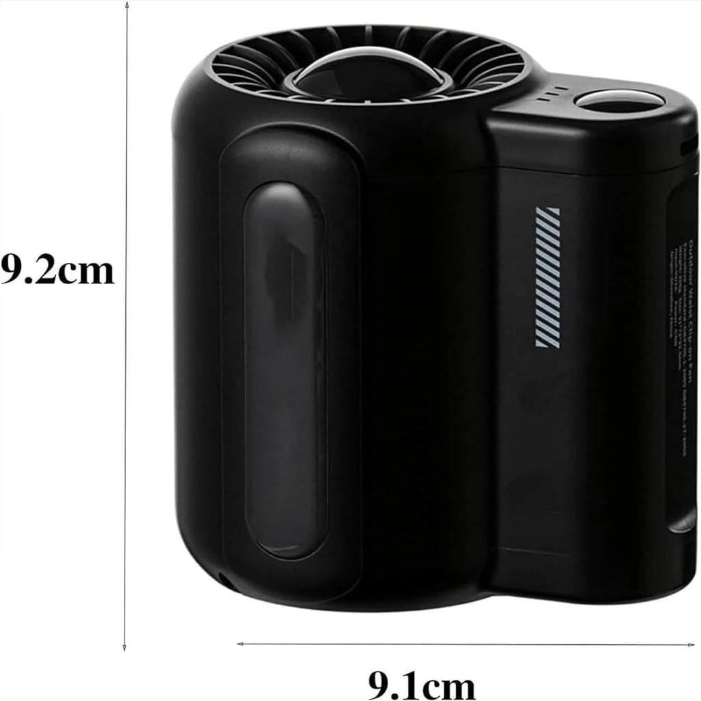 Portable Waist Fan | Rechargeable, 4 Speeds & Strong 6600RPM Airflow for Hands-Free Cooling