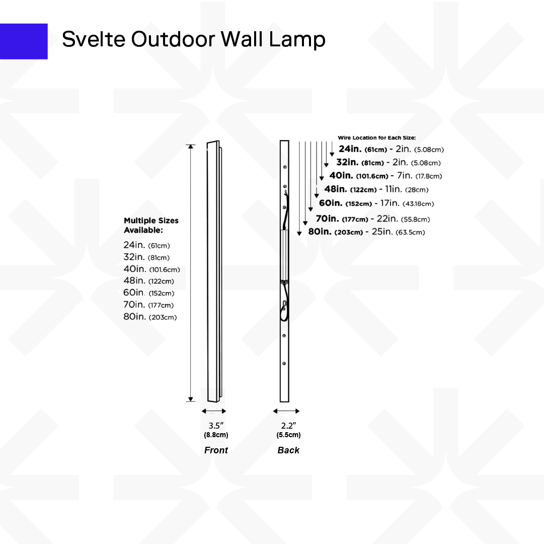 LED Outdoor Linear Lamp - Sleek Waterproof Design for Patios, Decks, and Garden Lighting