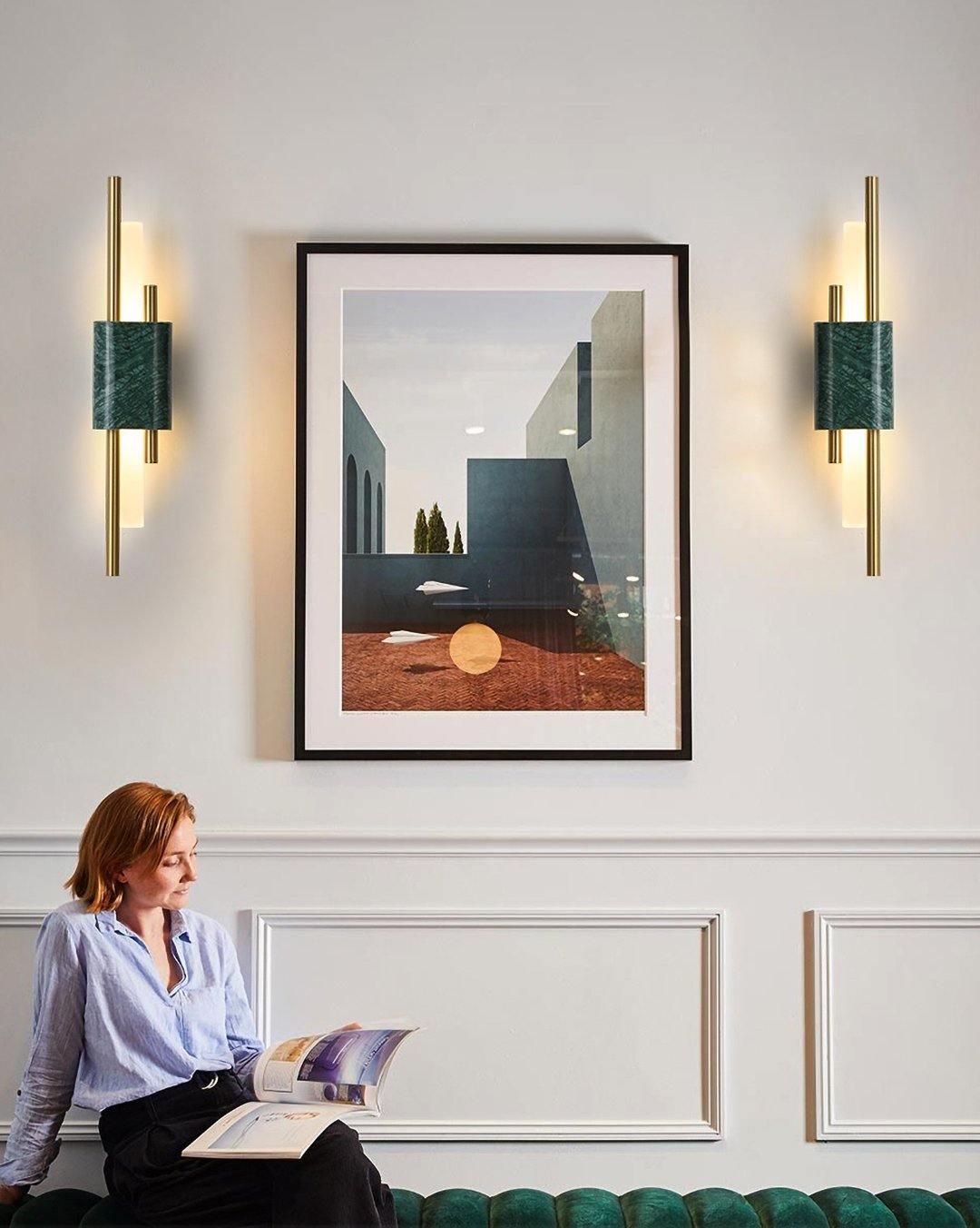 LED Wall Light Fixture - Modern Design with Adjustable Brightness for Living Room, Bedroom & Hallway Lighting