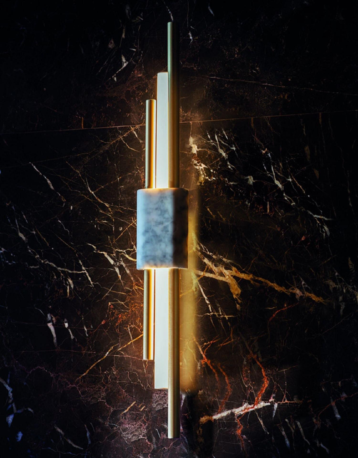 LED Wall Light Fixture - Modern Design with Adjustable Brightness for Living Room, Bedroom & Hallway Lighting