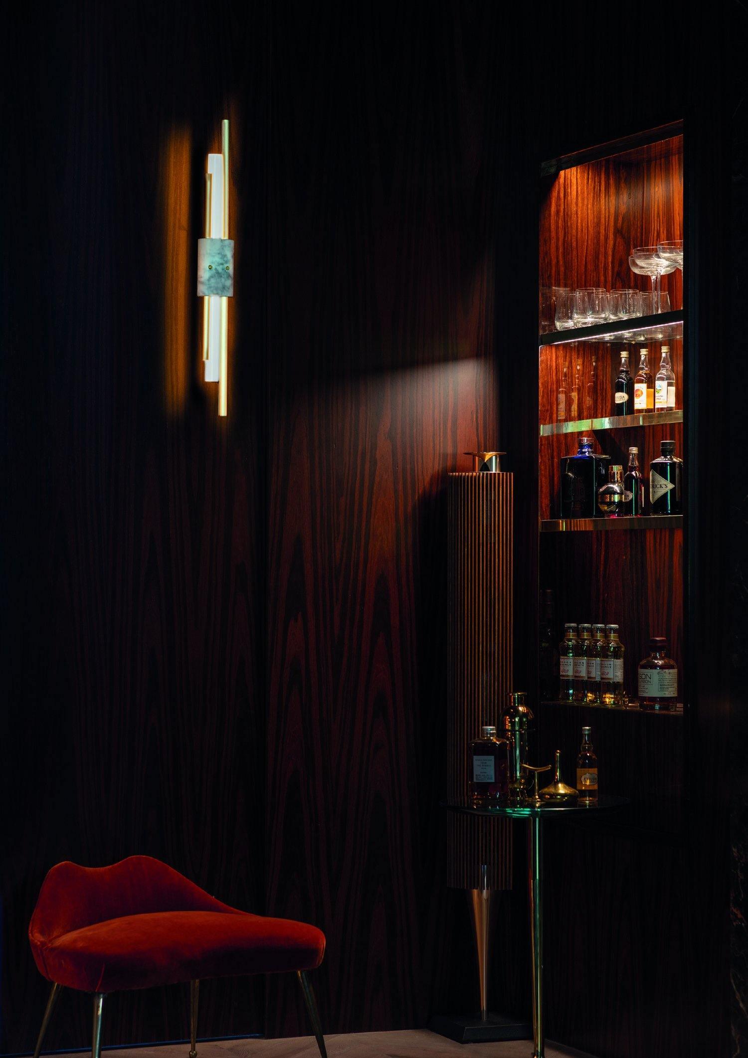 LED Wall Light Fixture - Modern Design with Adjustable Brightness for Living Room, Bedroom & Hallway Lighting