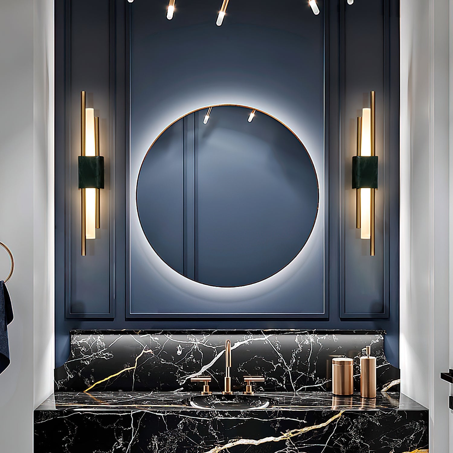 LED Wall Light Fixture - Modern Design with Adjustable Brightness for Living Room, Bedroom & Hallway Lighting