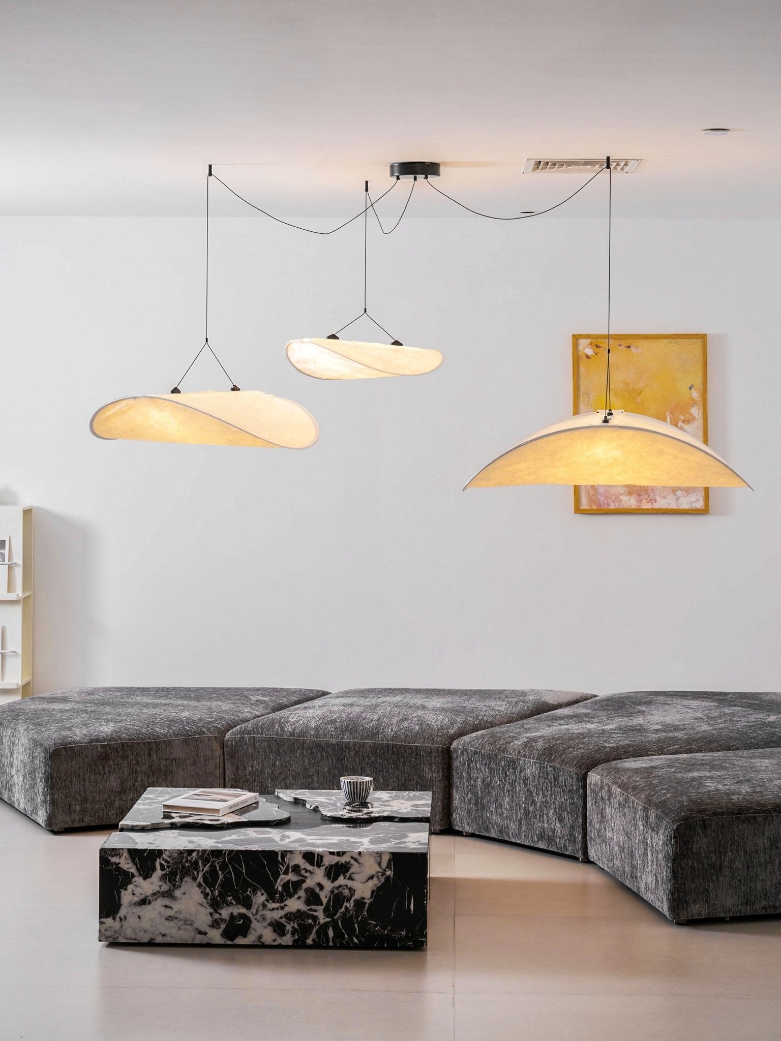 Tyvek Pendant Lamp | Dimmable, Adjustable Height & Ideal for Modern Home Decor