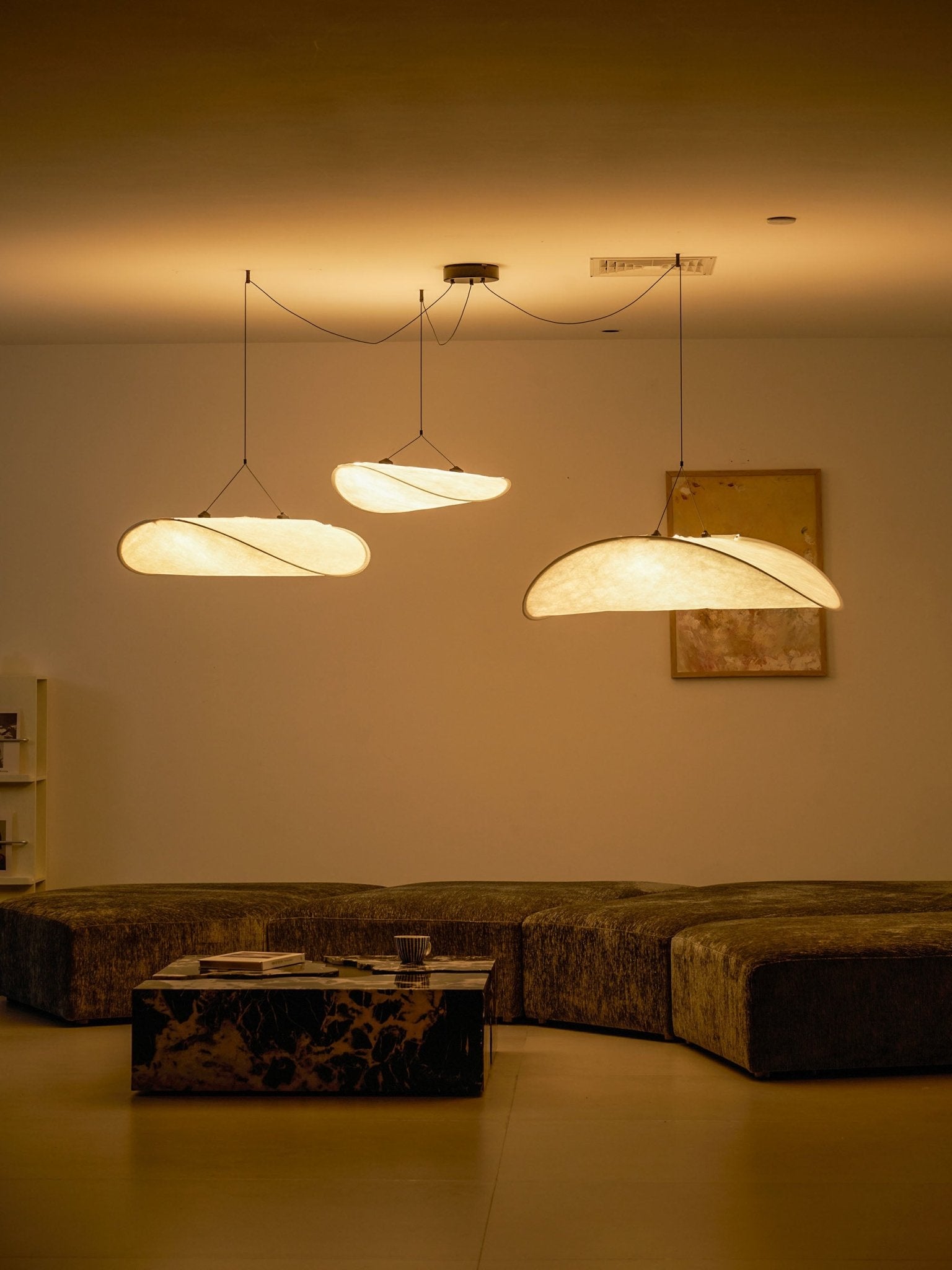 Tyvek Pendant Lamp | Dimmable, Adjustable Height & Ideal for Modern Home Decor