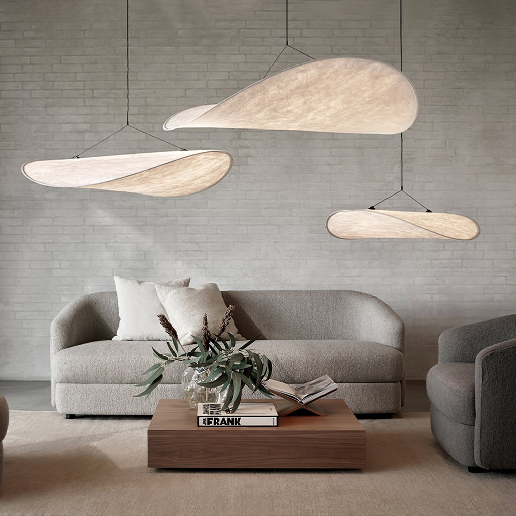 Tyvek Pendant Lamp | Dimmable, Adjustable Height & Ideal for Modern Home Decor