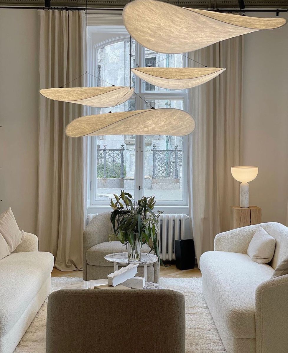 Tyvek Pendant Lamp | Dimmable, Adjustable Height & Ideal for Modern Home Decor