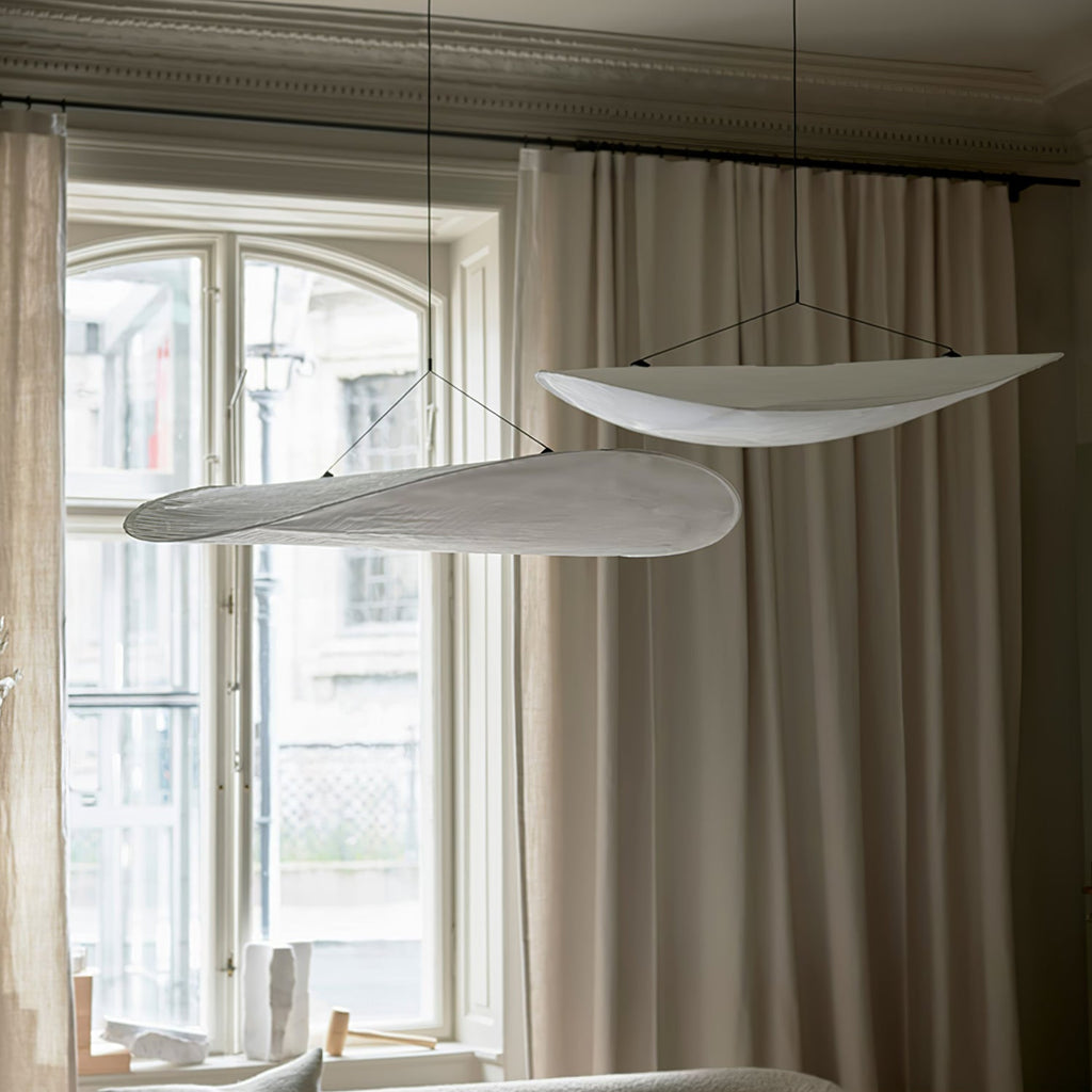 Tyvek Pendant Lamp | Dimmable, Adjustable Height & Ideal for Modern Home Decor