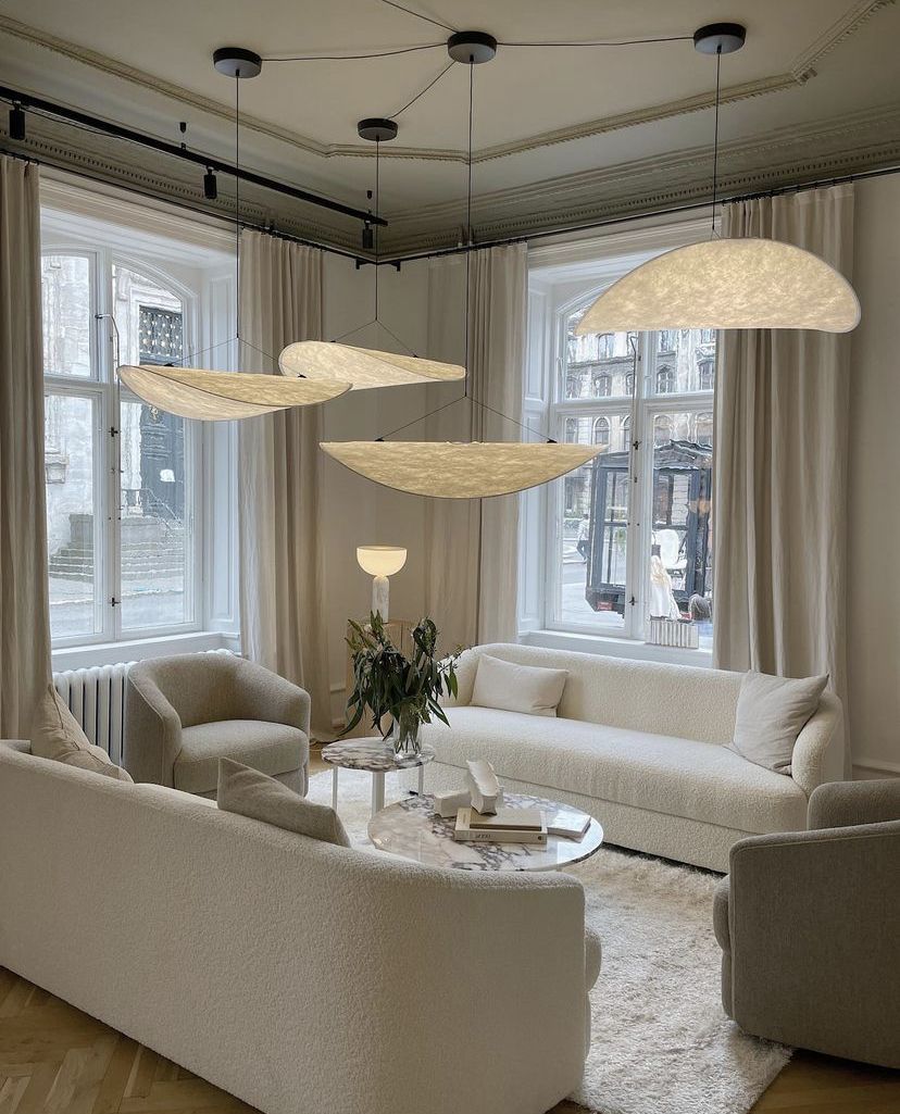 Tyvek Pendant Lamp | Dimmable, Adjustable Height & Ideal for Modern Home Decor