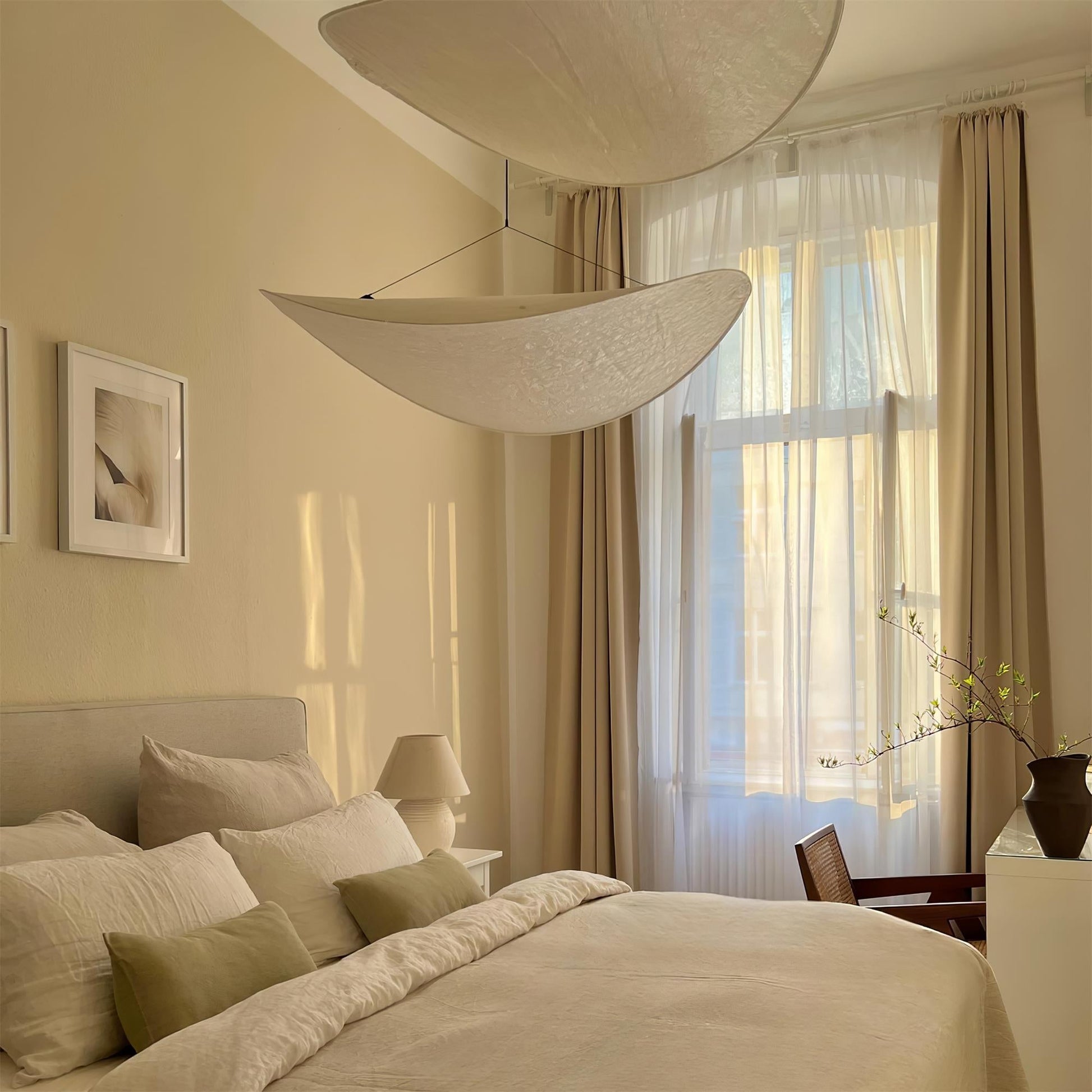Tyvek Pendant Lamp | Dimmable, Adjustable Height & Ideal for Modern Home Decor