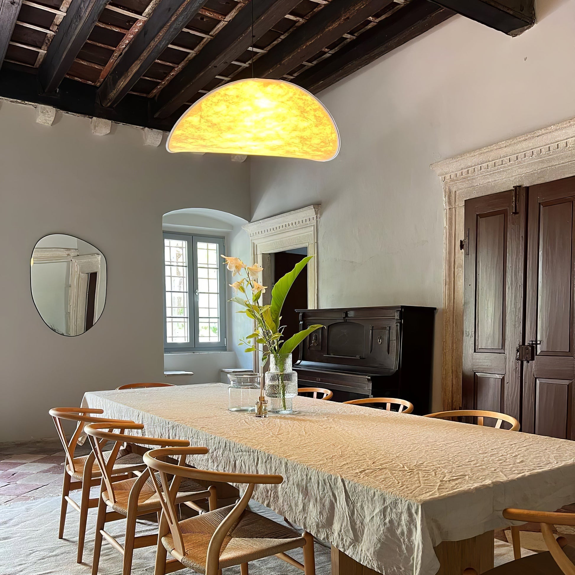 Tyvek Pendant Lamp | Dimmable, Adjustable Height & Ideal for Modern Home Decor
