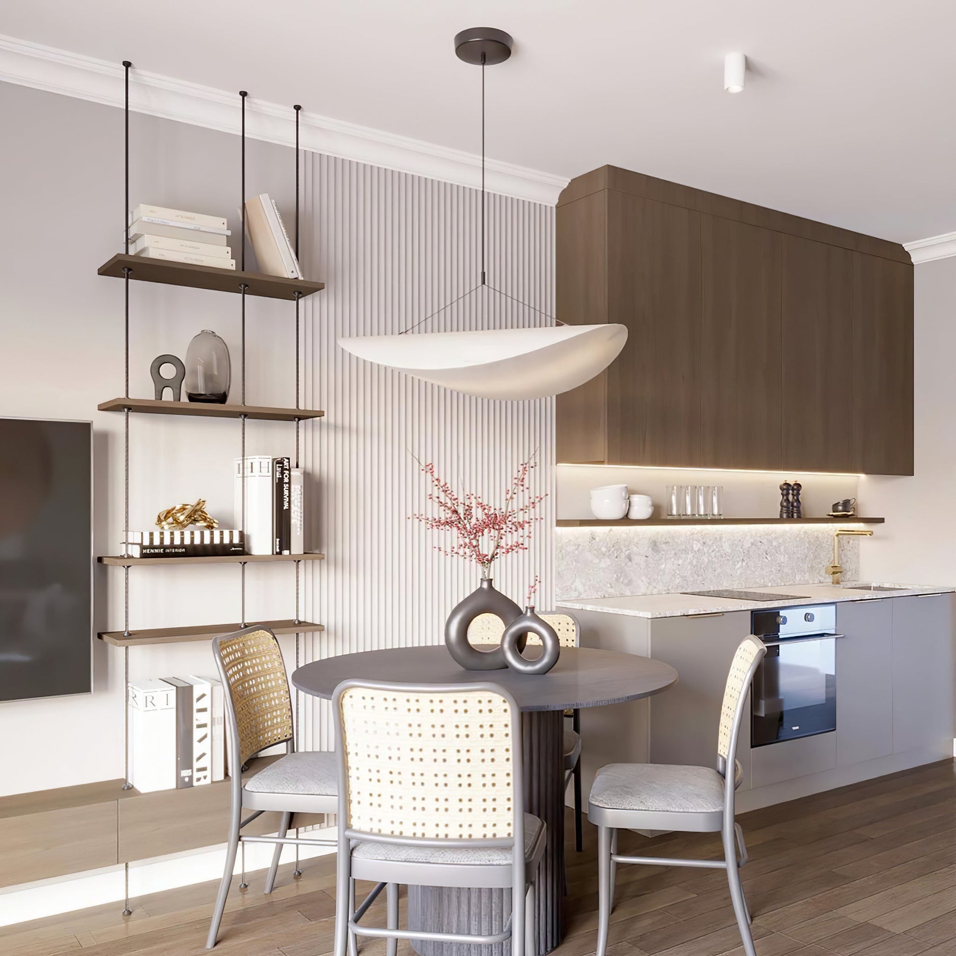 Tyvek Pendant Lamp | Dimmable, Adjustable Height & Ideal for Modern Home Decor