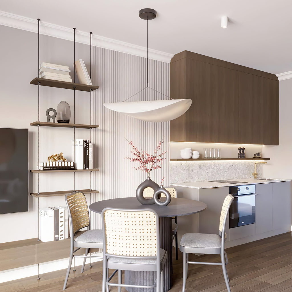 Tyvek Pendant Lamp | Dimmable, Adjustable Height & Ideal for Modern Home Decor