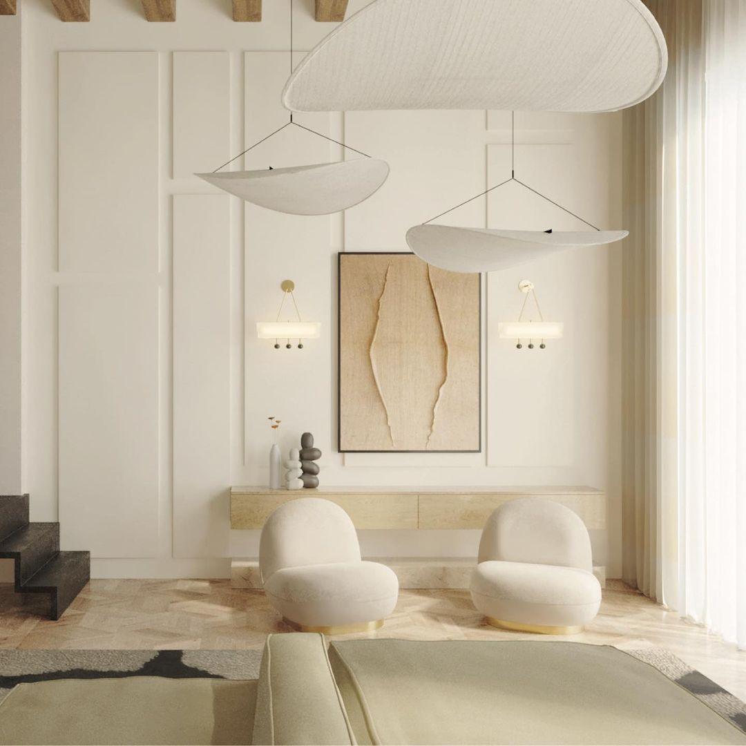Tyvek Pendant Lamp | Dimmable, Adjustable Height & Ideal for Modern Home Decor