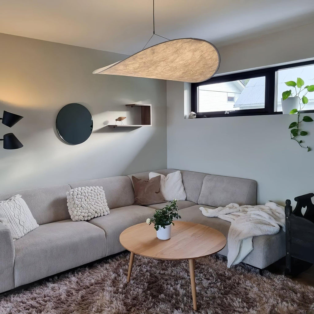 Tyvek Pendant Lamp | Dimmable, Adjustable Height & Ideal for Modern Home Decor