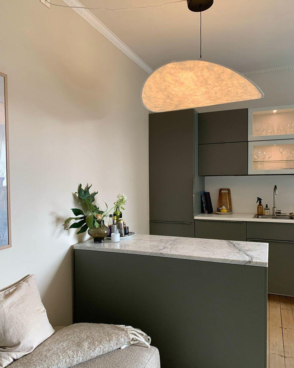 Tyvek Pendant Lamp | Dimmable, Adjustable Height & Ideal for Modern Home Decor