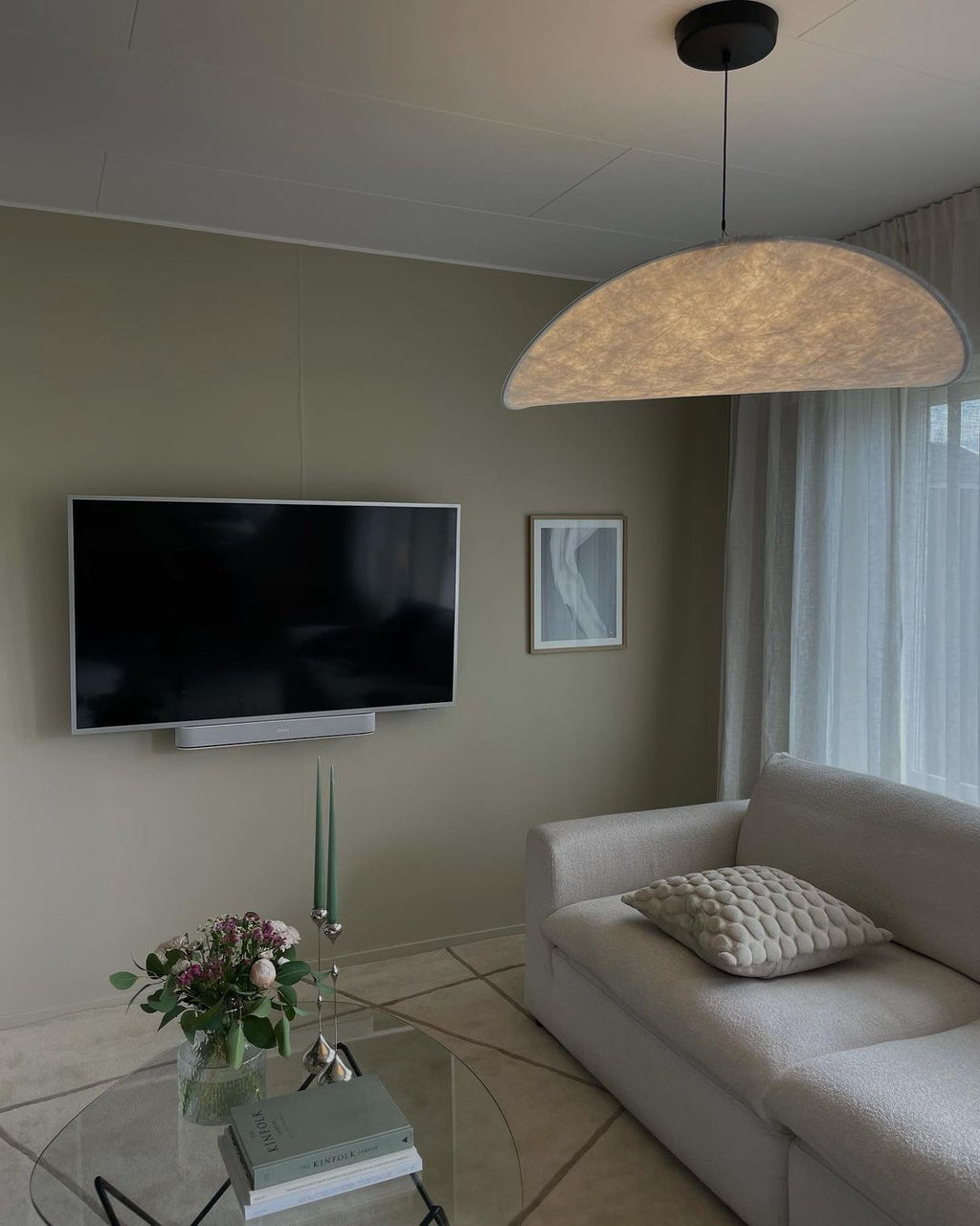 Tyvek Pendant Lamp | Dimmable, Adjustable Height & Ideal for Modern Home Decor