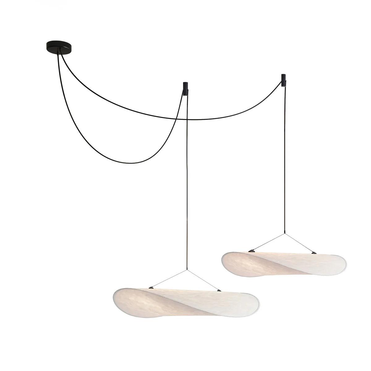 Tyvek Pendant Lamp | Dimmable, Adjustable Height & Ideal for Modern Home Decor