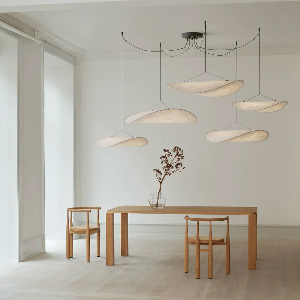 Tyvek Pendant Lamp | Dimmable, Adjustable Height & Ideal for Modern Home Decor