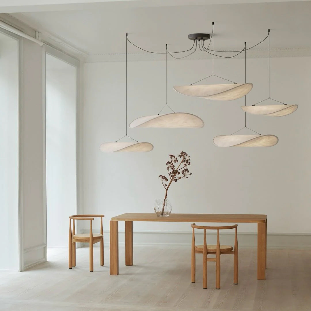 Tyvek Pendant Lamp | Dimmable, Adjustable Height & Ideal for Modern Home Decor