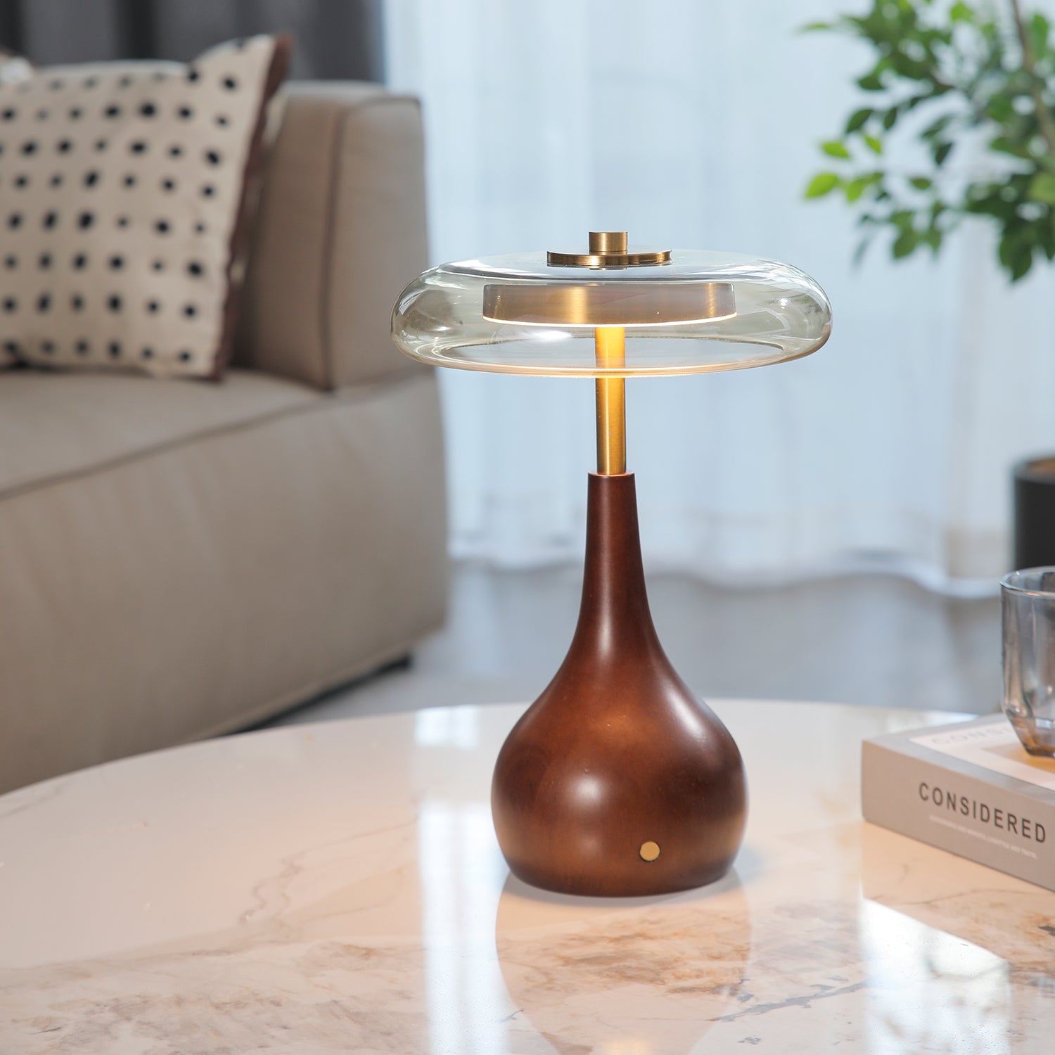 LED Table Lamp with Adjustable Brightness and Modern Design for Living Room, Bedroom, or Office Use