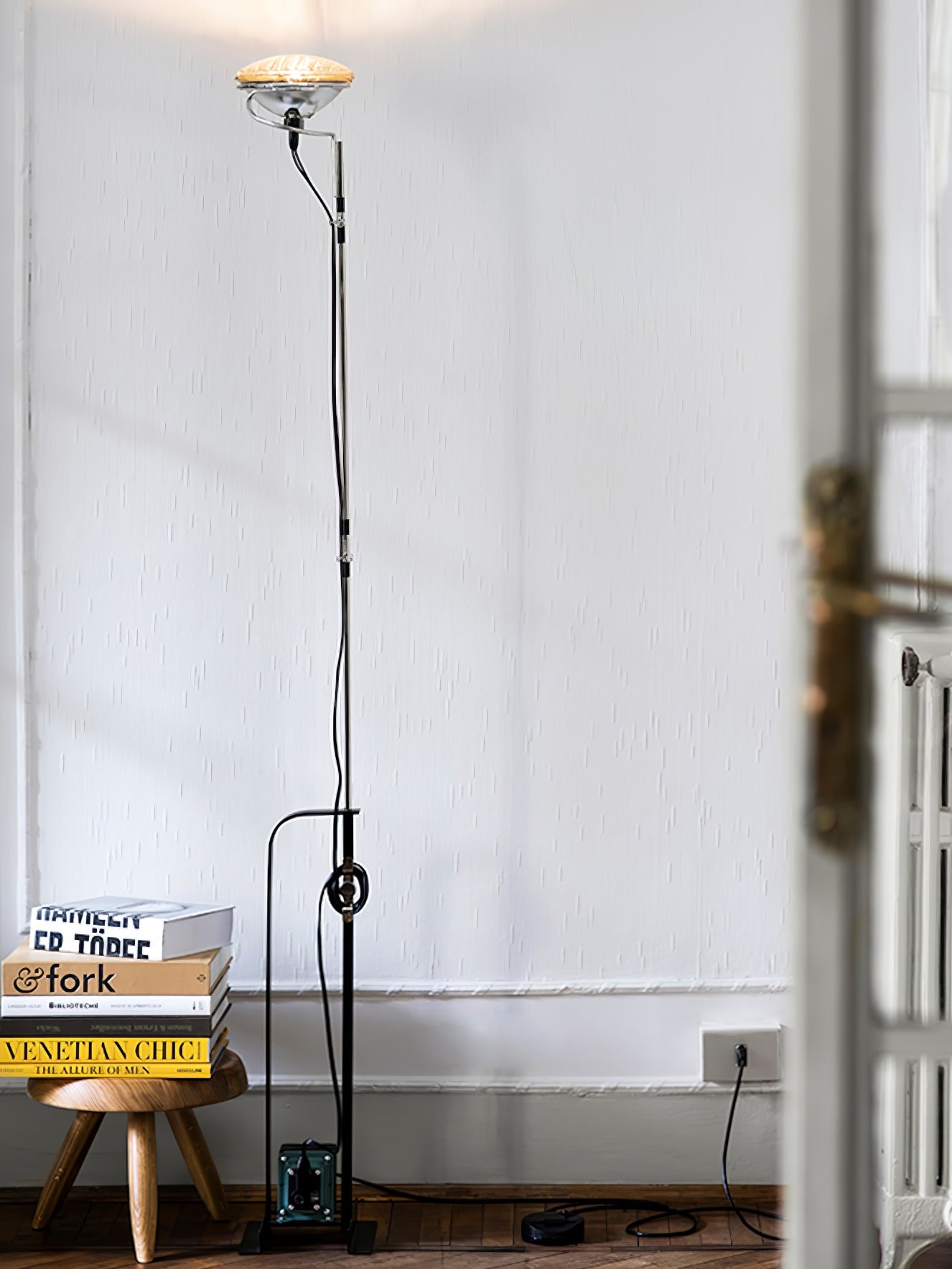 Adjustable LED Floor Lamp | Dimmable, Metal Design & Ideal for Living Room Lighting
