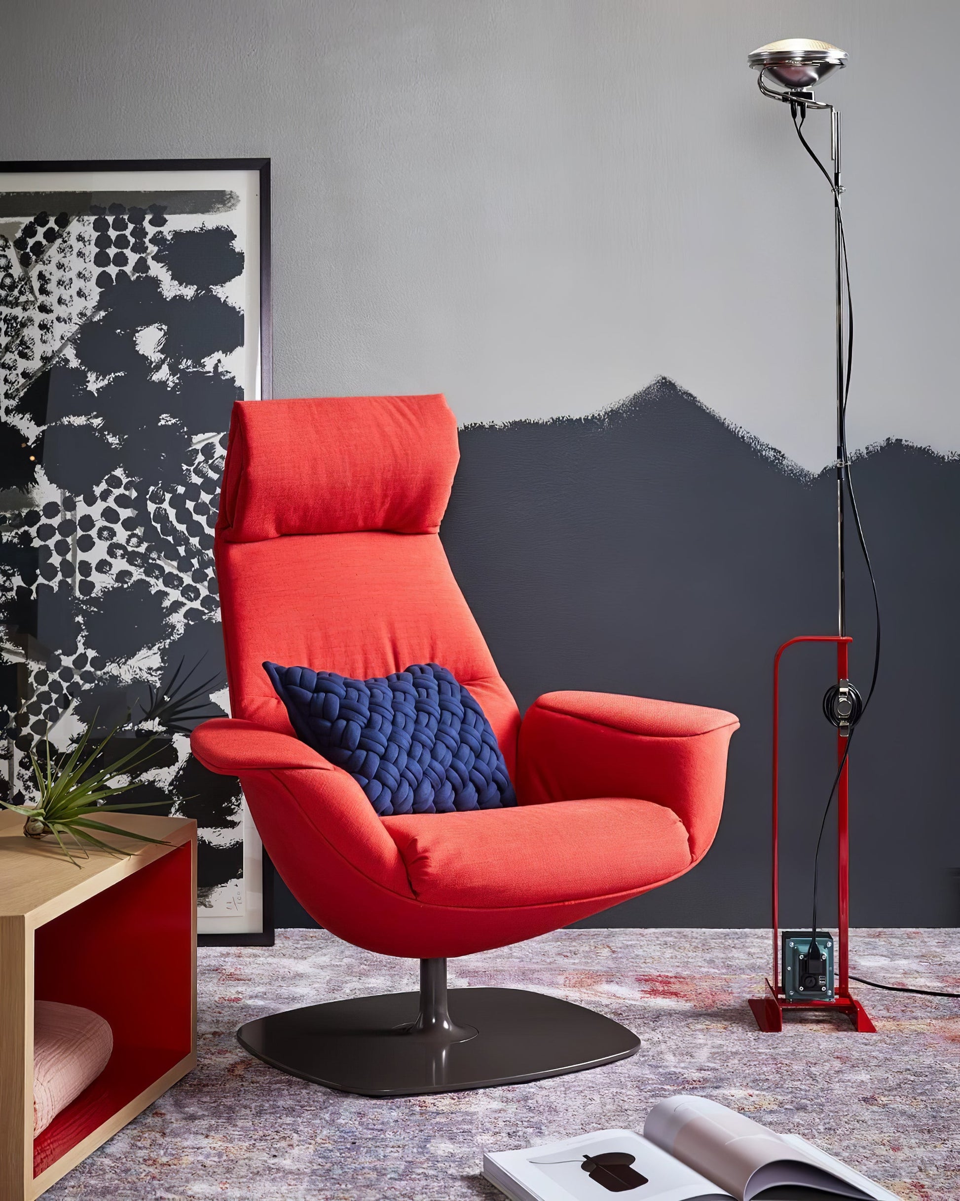 Adjustable LED Floor Lamp | Dimmable, Metal Design & Ideal for Living Room Lighting