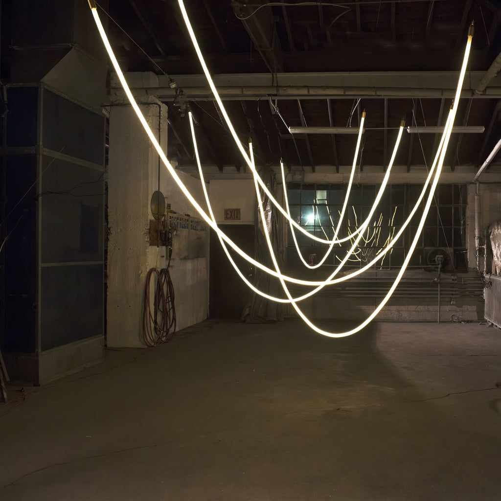 Flex LED Pendant Light Fixture - Adjustable Hanging Lamp for Kitchen Island & Dining Room