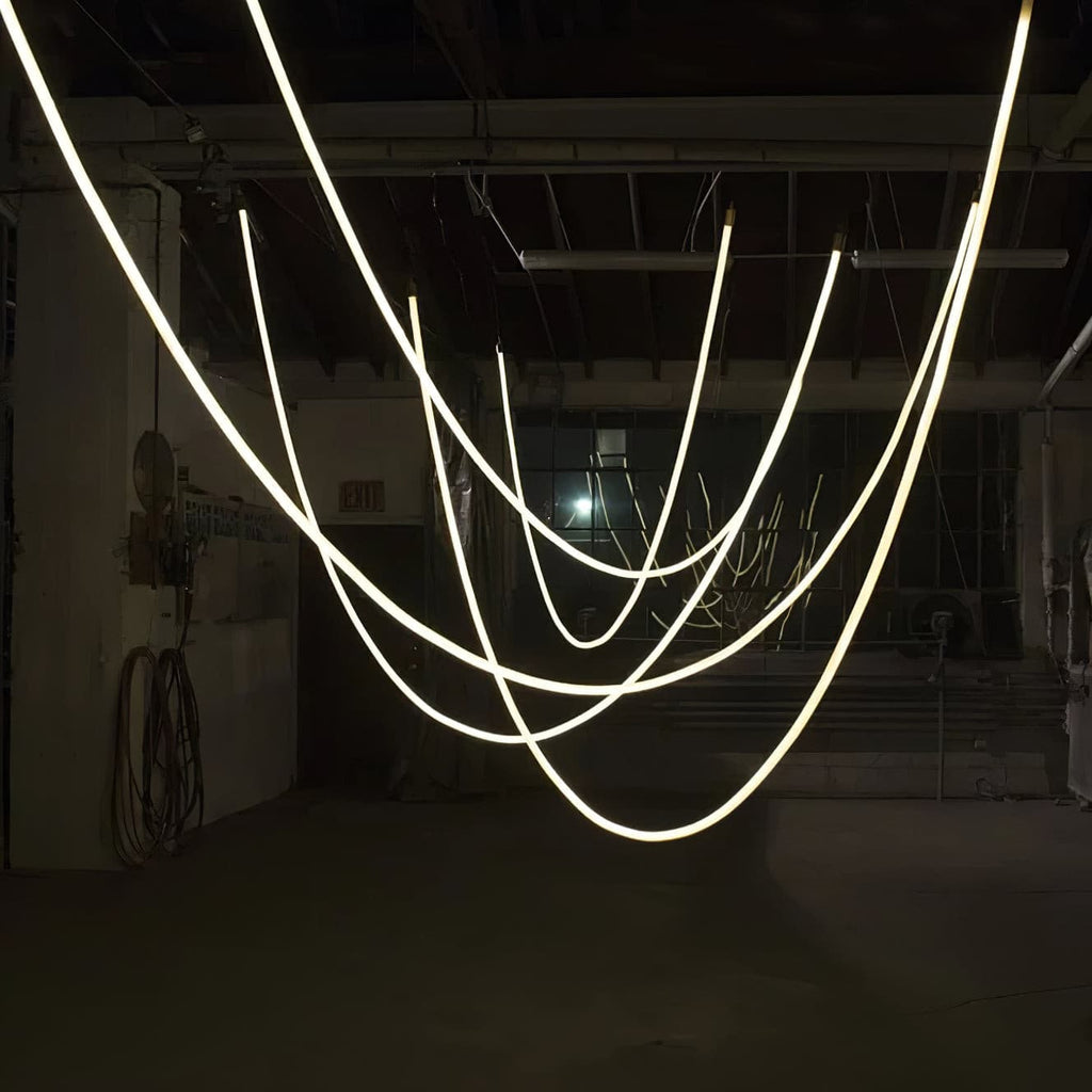 Flex LED Pendant Light Fixture - Adjustable Hanging Lamp for Kitchen Island & Dining Room