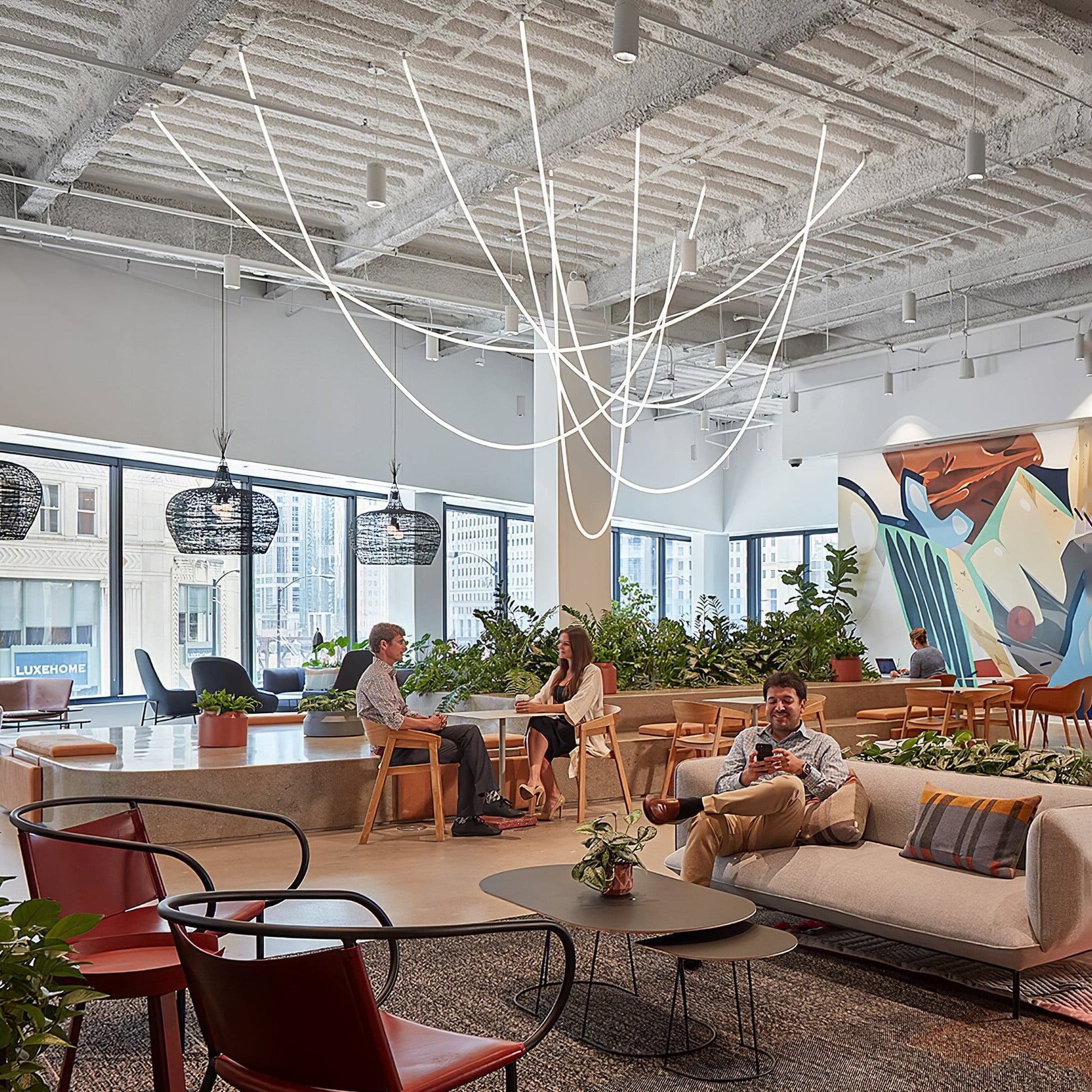 Flex LED Pendant Light Fixture - Adjustable Hanging Lamp for Kitchen Island & Dining Room