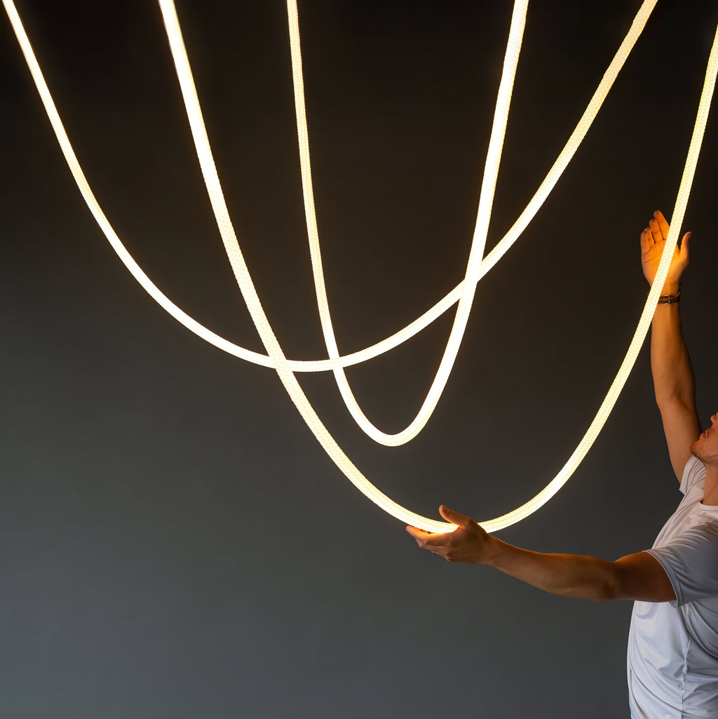 Flex LED Pendant Light Fixture - Adjustable Hanging Lamp for Kitchen Island & Dining Room